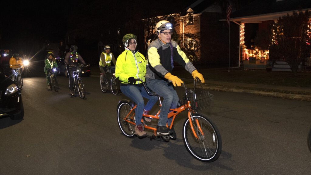 2023 Bike North Penn Lansdale Holiday Lights Bike Ride - Photo by David Freed