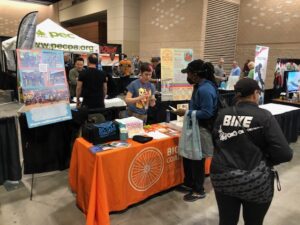 Bicycle Coalition of Philadelphia booth at the 2024 Philly Bike Expo