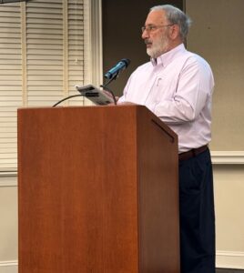 Jerry Weltman Presenting Bike Audit Report Findings to Hatfield Township.