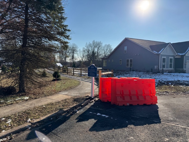 North Penn Trail entrance at Pennfield Road.